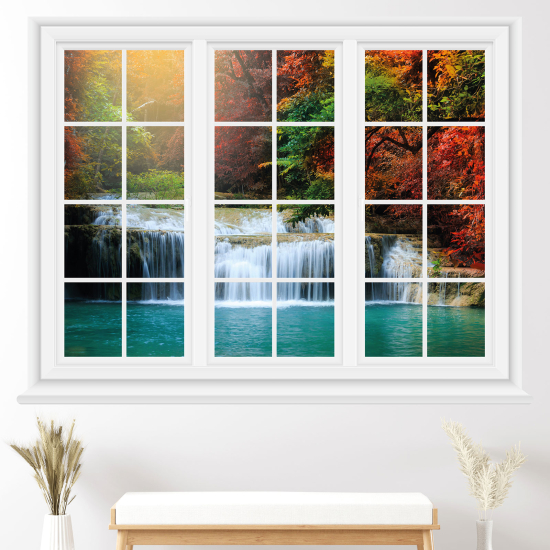 Vinilo Adhesivo Decorativo trampantojo 3D - Cascadas
