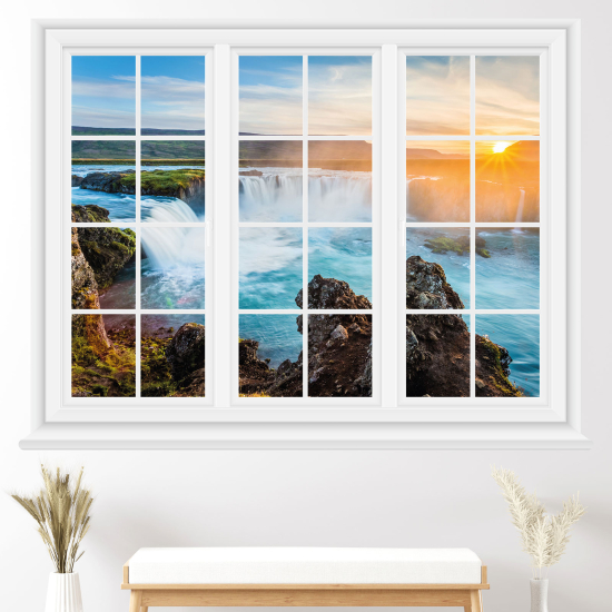 Vinilo Adhesivo Decorativo trampantojo 3D - Cascadas