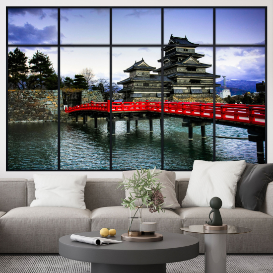 Vinilo Adhesivo Decorativo trampantojo 3D - Castillo de Matsumoto