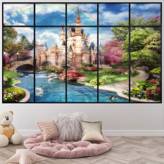 Vinilo Adhesivo Decorativo trampantojo 3D - Castillo encantado