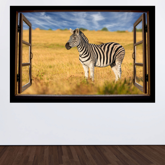 Vinilo Adhesivo Decorativo trampantojo 3D - Cebra