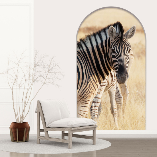 Vinilo Adhesivo Decorativo trampantojo 3D - Cebras