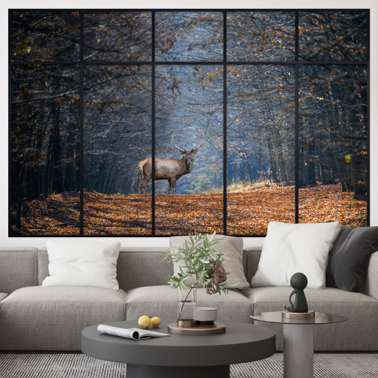 Vinilo Adhesivo Decorativo trampantojo 3D - Ciervo