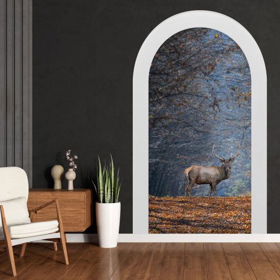 Vinilo Adhesivo Decorativo trampantojo 3D - Ciervo
