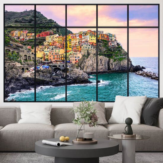 Vinilo Adhesivo Decorativo trampantojo 3D - Cinque Terre