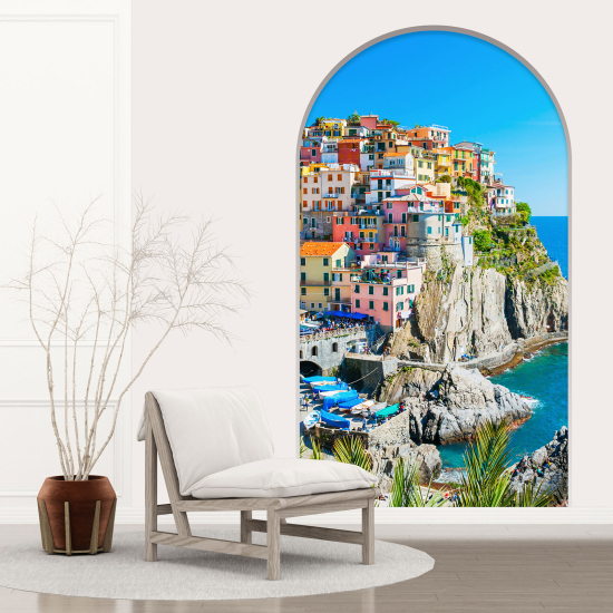 Vinilo Adhesivo Decorativo trampantojo 3D - Cinque Terre