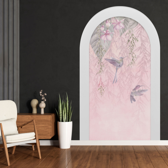 Vinilo Adhesivo Decorativo trampantojo 3D - Colibríes