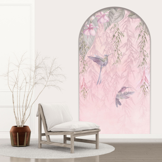 Vinilo Adhesivo Decorativo trampantojo 3D - Colibríes