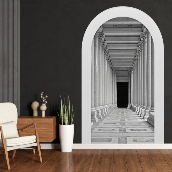 Vinilo Adhesivo Decorativo trampantojo 3D - Columnas