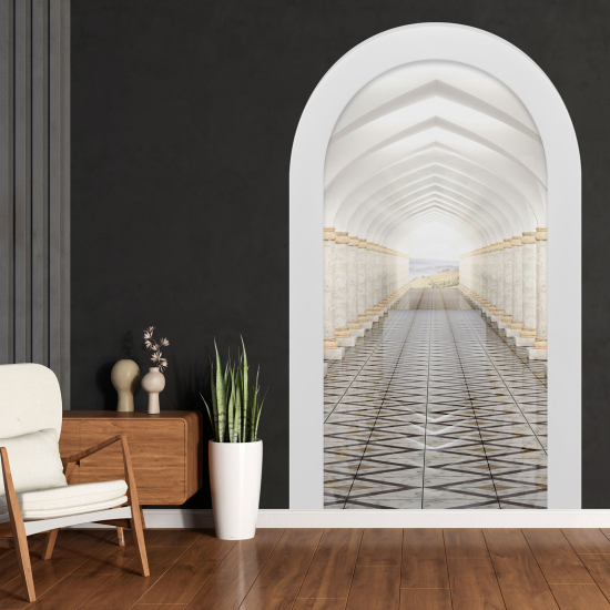 Vinilo Adhesivo Decorativo trampantojo 3D - Columnata