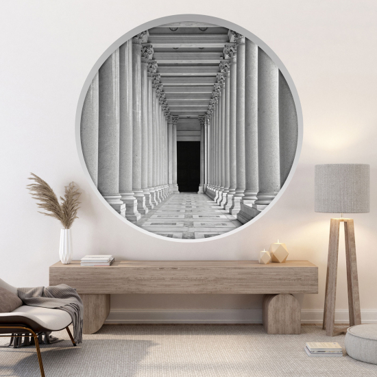 Vinilo Adhesivo Decorativo trampantojo 3D - Columnata