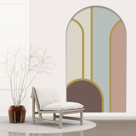 Vinilo Adhesivo Decorativo trampantojo 3D - Diseño de arcos