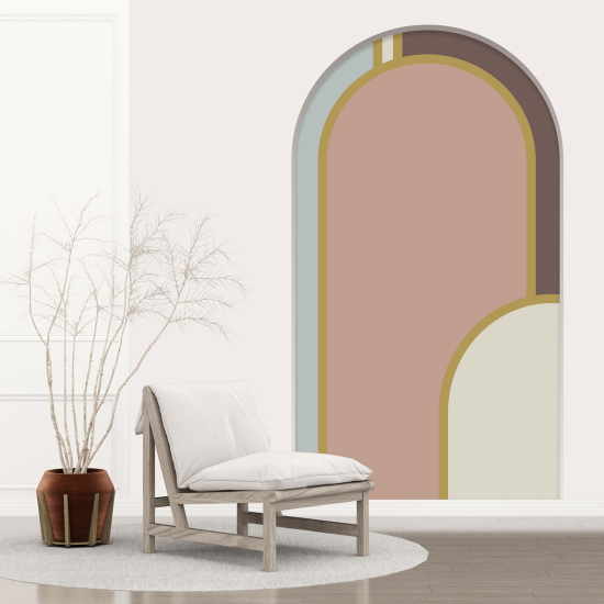 Vinilo Adhesivo Decorativo trampantojo 3D - Diseño de arcos