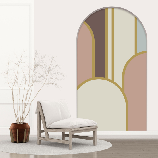 Vinilo Adhesivo Decorativo trampantojo 3D - Diseño de arcos
