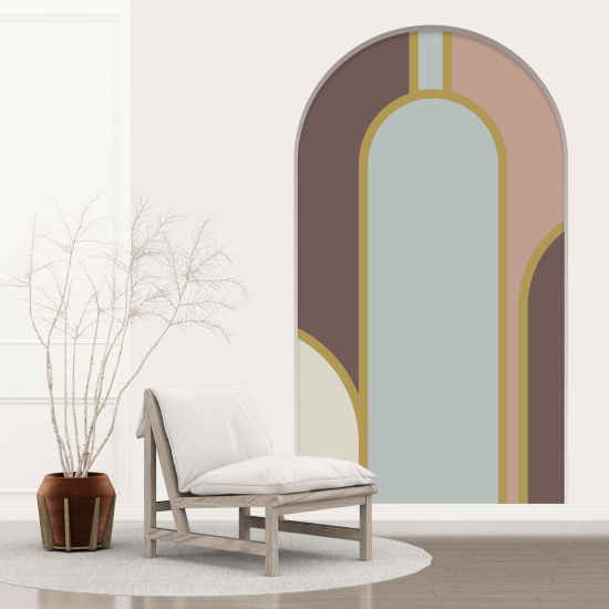 Vinilo Adhesivo Decorativo trampantojo 3D - Diseño de arcos