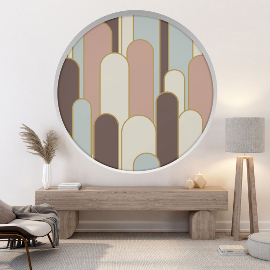 Vinilo Adhesivo Decorativo trampantojo 3D - Diseño de arcos