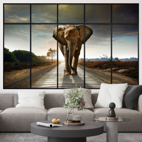 Vinilo Adhesivo Decorativo trampantojo 3D - Elefante