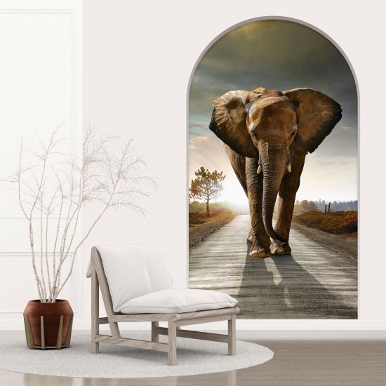 Vinilo Adhesivo Decorativo trampantojo 3D - Elefante