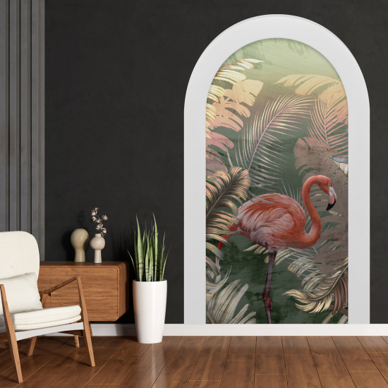 Vinilo Adhesivo Decorativo trampantojo 3D - Flamenco Rosa
