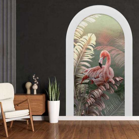 Vinilo Adhesivo Decorativo trampantojo 3D - Flamenco Rosa