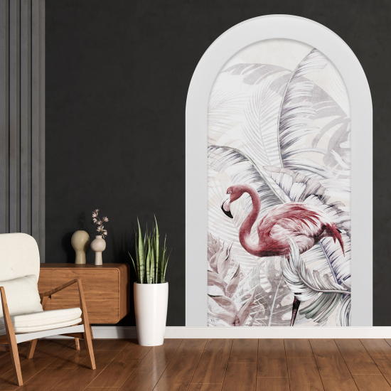 Vinilo Adhesivo Decorativo trampantojo 3D - Flamenco Rosa