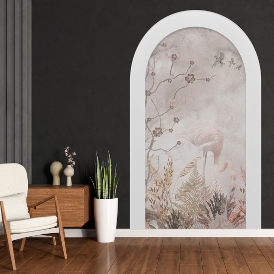 Vinilo Adhesivo Decorativo trampantojo 3D - Flamenco Rosa