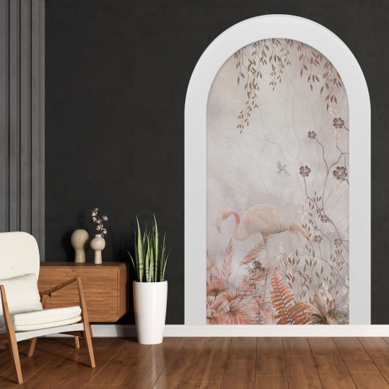 Vinilo Adhesivo Decorativo trampantojo 3D - Flamenco Rosa