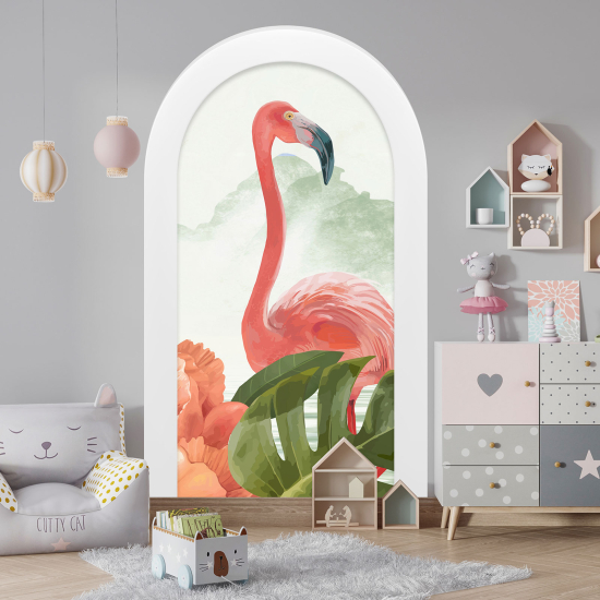 Vinilo Adhesivo Decorativo trampantojo 3D - Flamenco Rosa