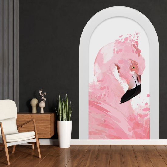 Vinilo Adhesivo Decorativo trampantojo 3D - Flamenco Rosa