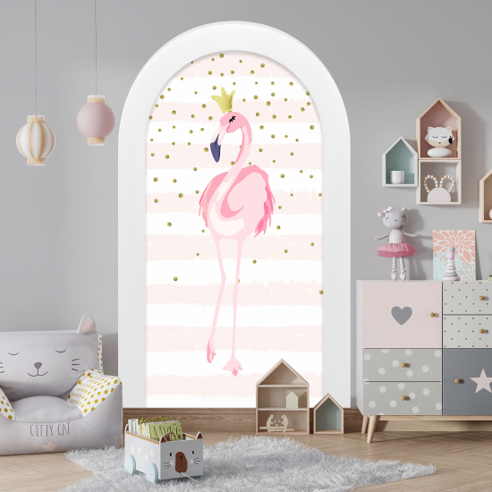 Vinilo Adhesivo Decorativo trampantojo 3D - Flamenco Rosa