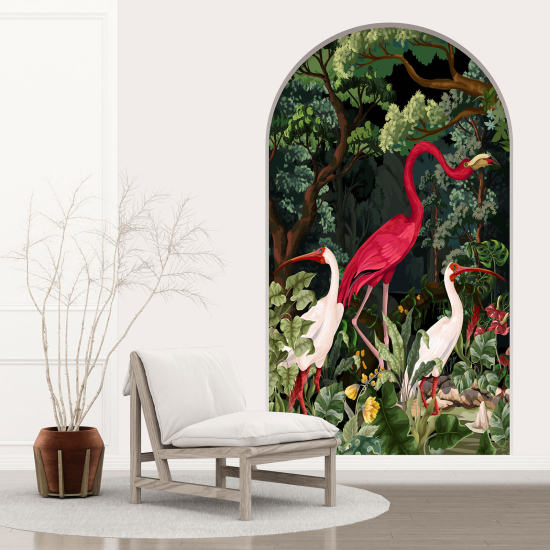 Vinilo Adhesivo Decorativo trampantojo 3D - Flamenco rosa