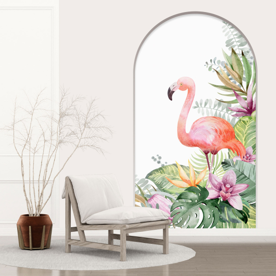 Vinilo Adhesivo Decorativo trampantojo 3D - Flamenco rosa