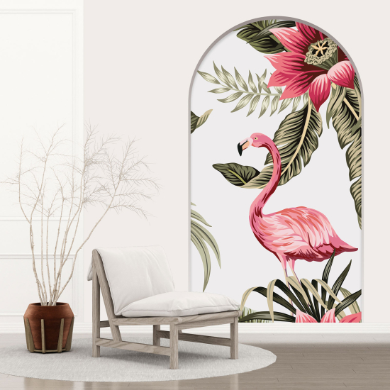 Vinilo Adhesivo Decorativo trampantojo 3D - Flamenco rosa