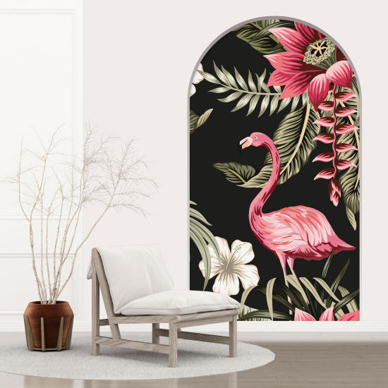 Vinilo Adhesivo Decorativo trampantojo 3D - Flamenco rosa