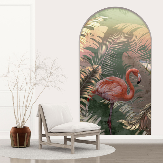 Vinilo Adhesivo Decorativo trampantojo 3D - Flamenco Rosa