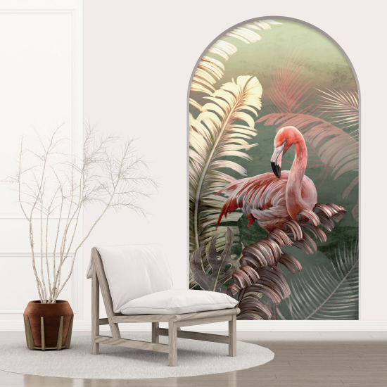 Vinilo Adhesivo Decorativo trampantojo 3D - Flamenco Rosa