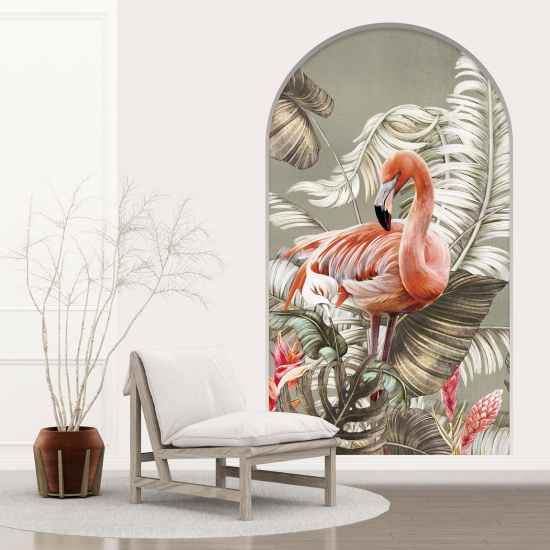 Vinilo Adhesivo Decorativo trampantojo 3D - Flamenco Rosa