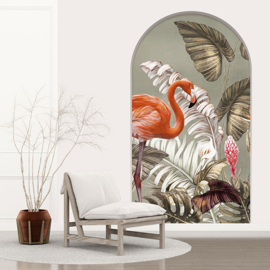Vinilo Adhesivo Decorativo trampantojo 3D - Flamenco Rosa