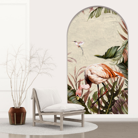 Vinilo Adhesivo Decorativo trampantojo 3D - Flamenco Rosa