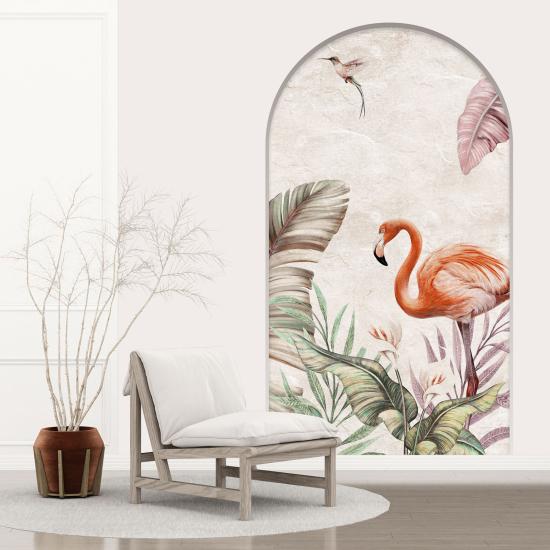 Vinilo Adhesivo Decorativo trampantojo 3D - Flamenco Rosa