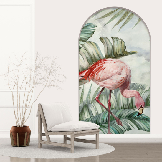 Vinilo Adhesivo Decorativo trampantojo 3D - Flamenco Rosa