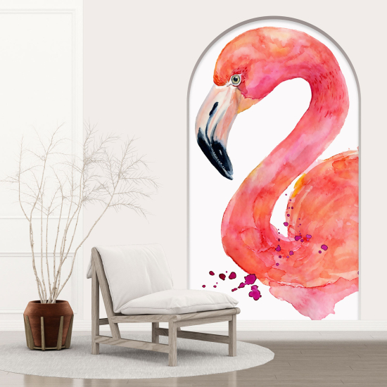 Vinilo Adhesivo Decorativo trampantojo 3D - Flamenco Rosa