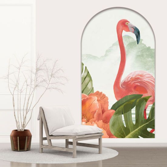 Vinilo Adhesivo Decorativo trampantojo 3D - Flamenco Rosa