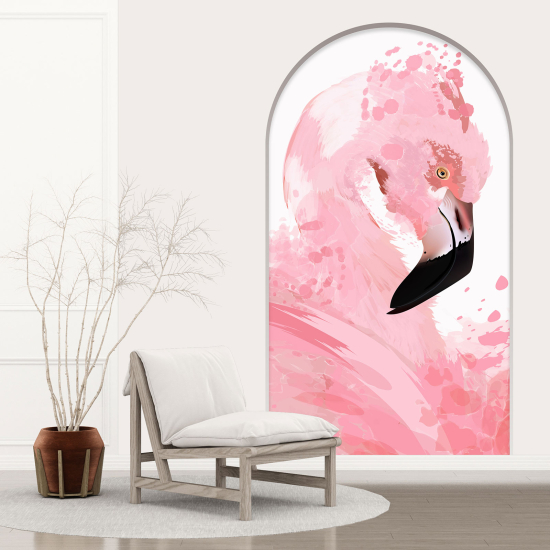 Vinilo Adhesivo Decorativo trampantojo 3D - Flamenco Rosa