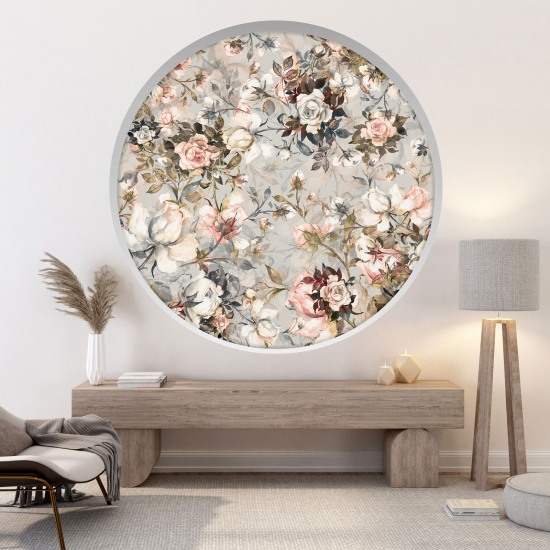 Vinilo Adhesivo Decorativo trampantojo 3D - Flores