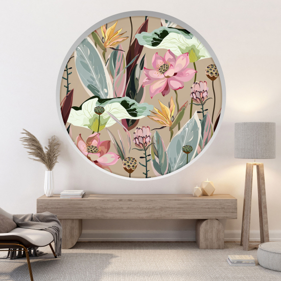 Vinilo Adhesivo Decorativo trampantojo 3D - Flores