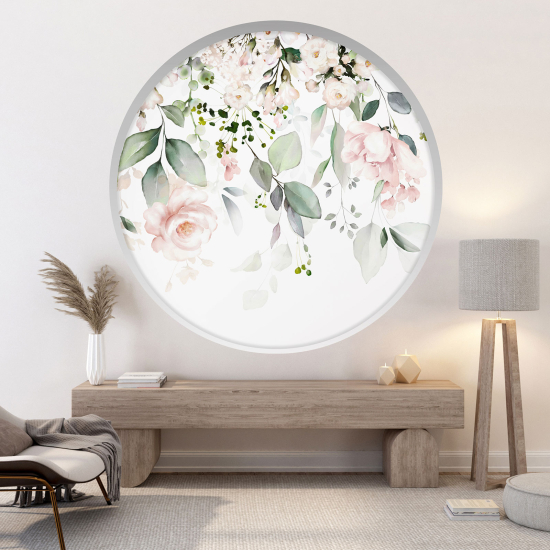 Vinilo Adhesivo Decorativo trampantojo 3D - Flores