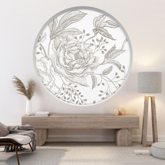 Vinilo Adhesivo Decorativo trampantojo 3D - Flores