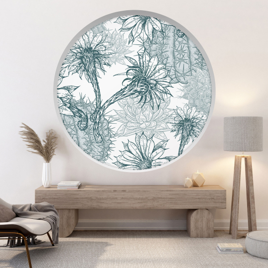 Vinilo Adhesivo Decorativo trampantojo 3D - Flores