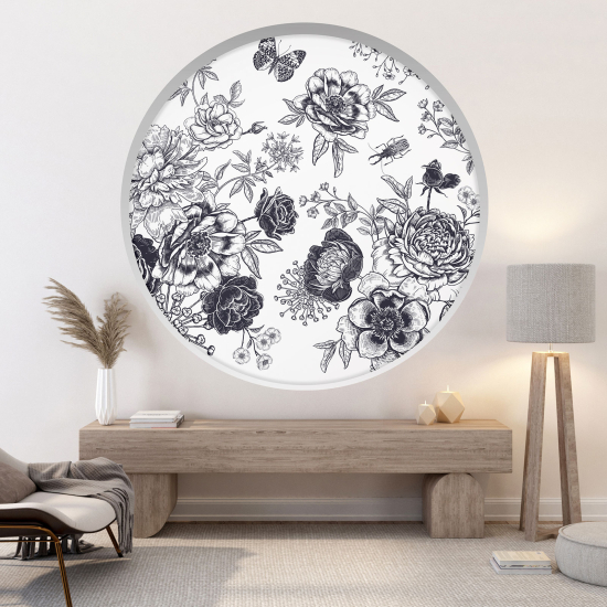 Vinilo Adhesivo Decorativo trampantojo 3D - Flores